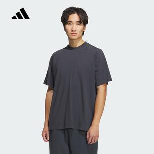 adidas阿迪达斯短袖男2025夏武宗系列凉感运动休闲圆领T恤JM0983
