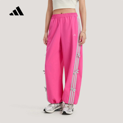 adidas阿迪达斯运动裤女2026春三条纹舞动系列长裤KR7597 KR7598