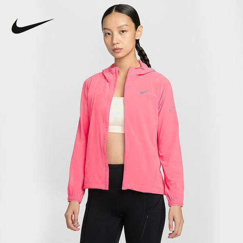 Nike耐克外套女子2026春季防泼水跑步防风连帽梭织夹克HQ0651-897
