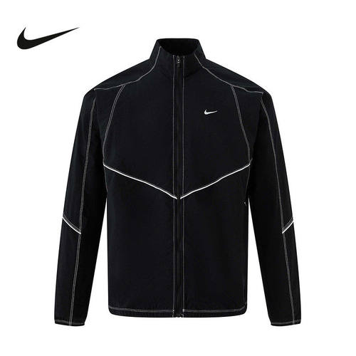 Nike耐克外套男2026春季跑步运动拼接宽松立领梭织夹克IF2029-010