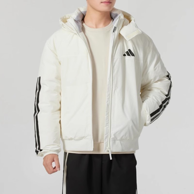 adidas阿迪达斯羽绒服男2024冬季新款运动休闲保暖连帽外套JG3852