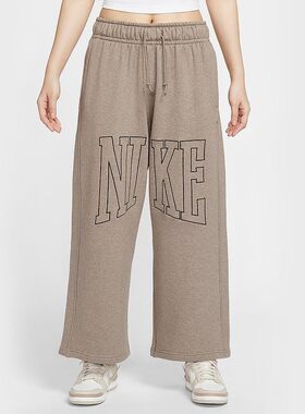 NIKE耐克女裤2025春季新款针织休闲宽松直筒运动长裤HQ5884-233