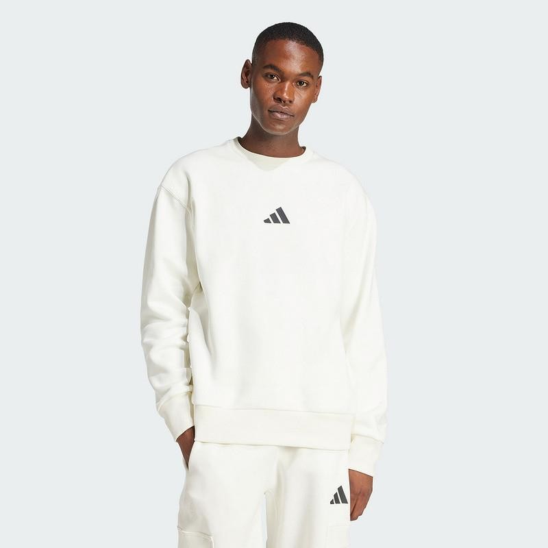 adidas阿迪达斯加绒卫衣男2025春季新款运动休闲宽松套头衫JJ3670