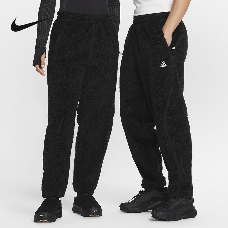 Nike耐克男裤2025冬ACG仿羊羔绒休闲保暖运动直筒长裤FV8828-010