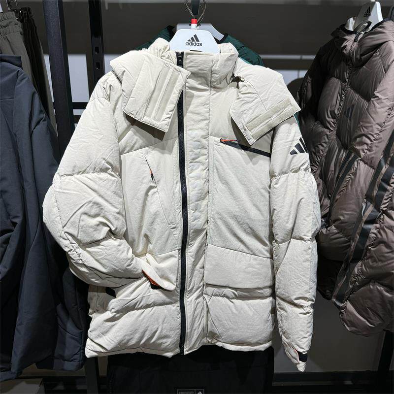 adidas阿迪达斯羽绒服男2024冬季厚款户外运动训练休闲外套JM4614