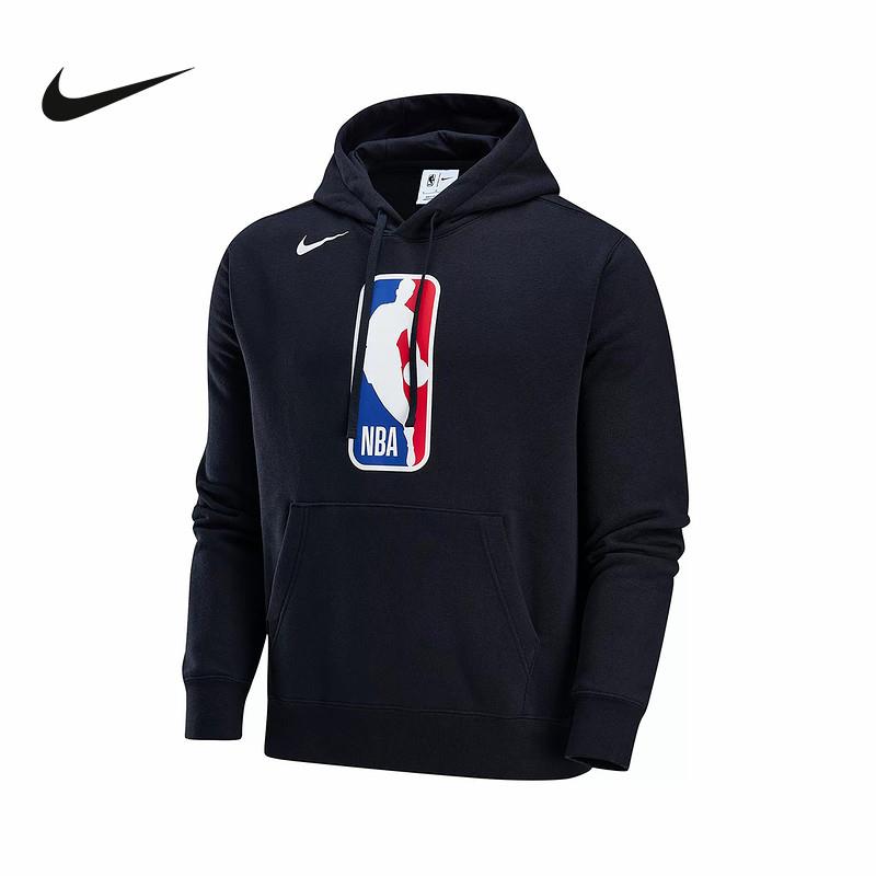 Nike耐克加绒卫衣男24冬季新款NBA篮球休闲连帽套头衫DX9794-010