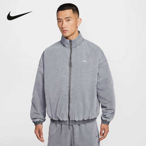Nike耐克运动外套男2026春季休闲宽松梭织防风立领夹克IF1549-010