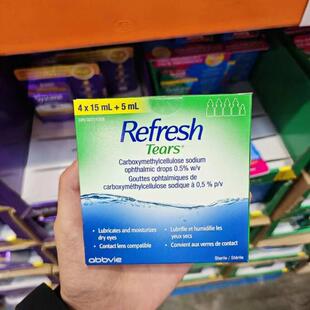 现货加拿大Refresh Tears人造眼泪人工泪液电脑族隐形可用