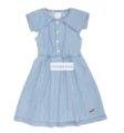 Wyn Light Blue Denim Lapel Dress