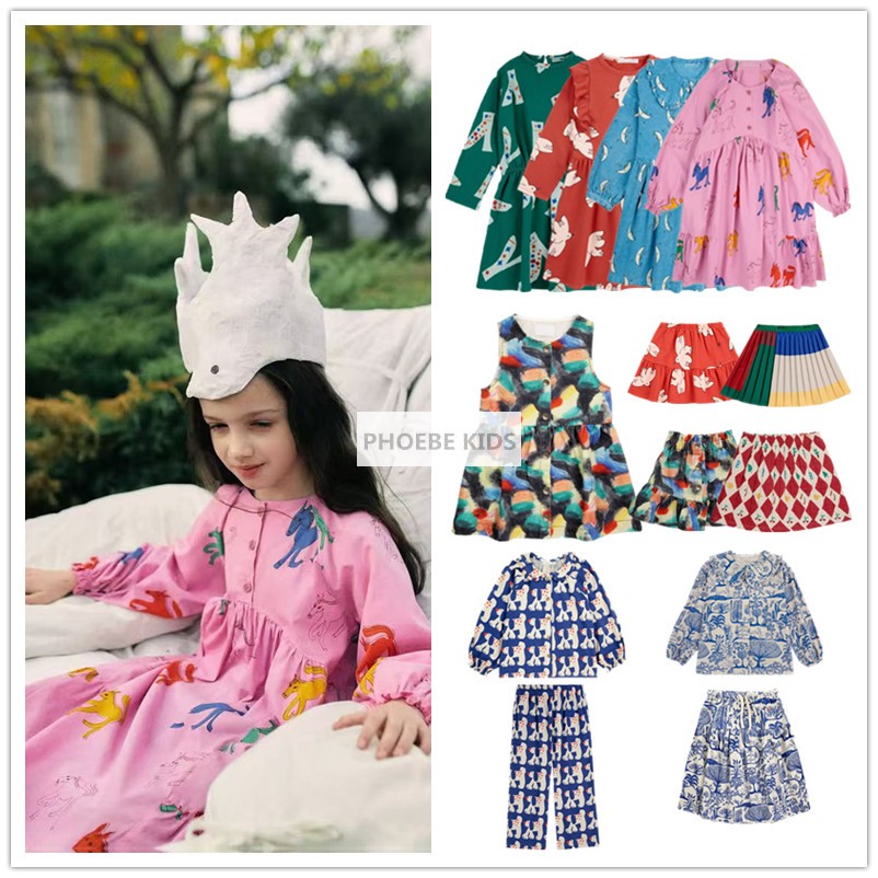 BC24AW女童纯棉秋冬长袖连衣裙