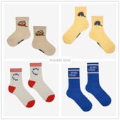 西班牙BC24SS欧美儿童春夏纯棉短筒中筒袜男女宝宝精梳棉薄袜子