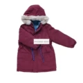 Bc Burgundy Reversible Waist Waterproof Cotton Jacket