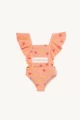 Tc Pink Orange Love Lace One-Piece Swimsuit (Ready in Stock)