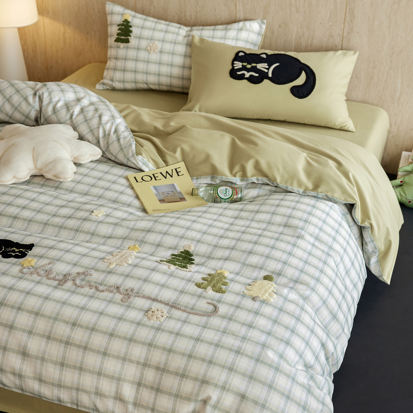 秋冬A类100支全棉磨毛四件套卡通