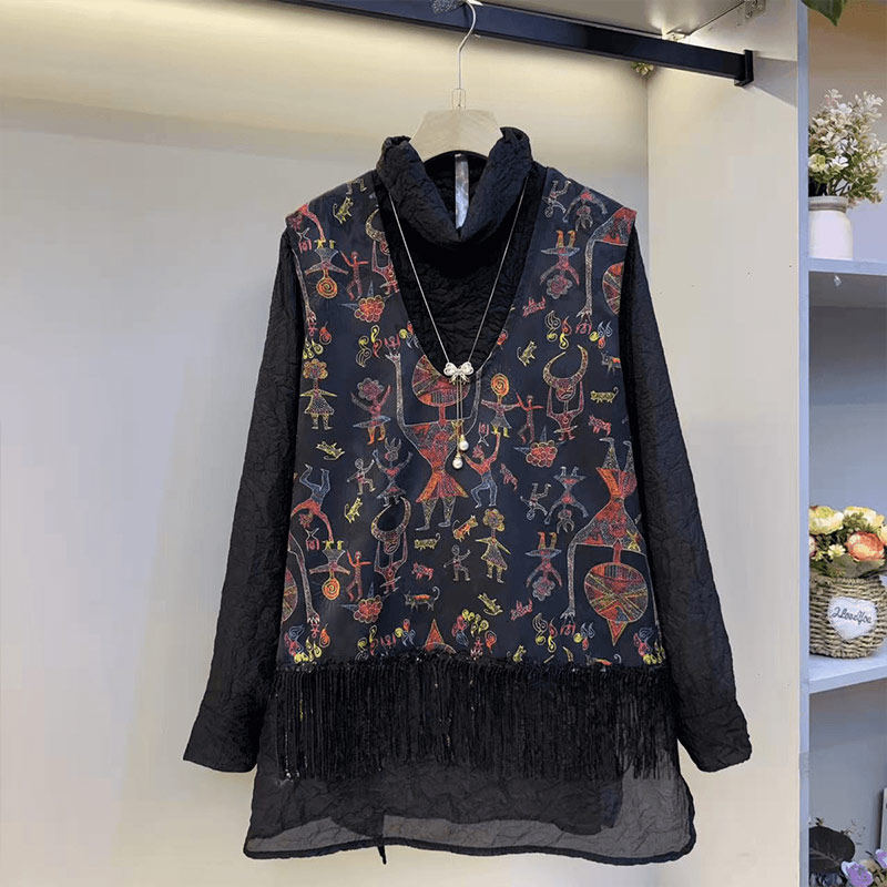 加肥大码女装V领花纹马甲胖妹妹韩版显瘦气质减龄百搭长袖小衫潮,女装/女士精品,大码内搭,淘宝优惠券,粉丝福利购,淘宝优惠卷