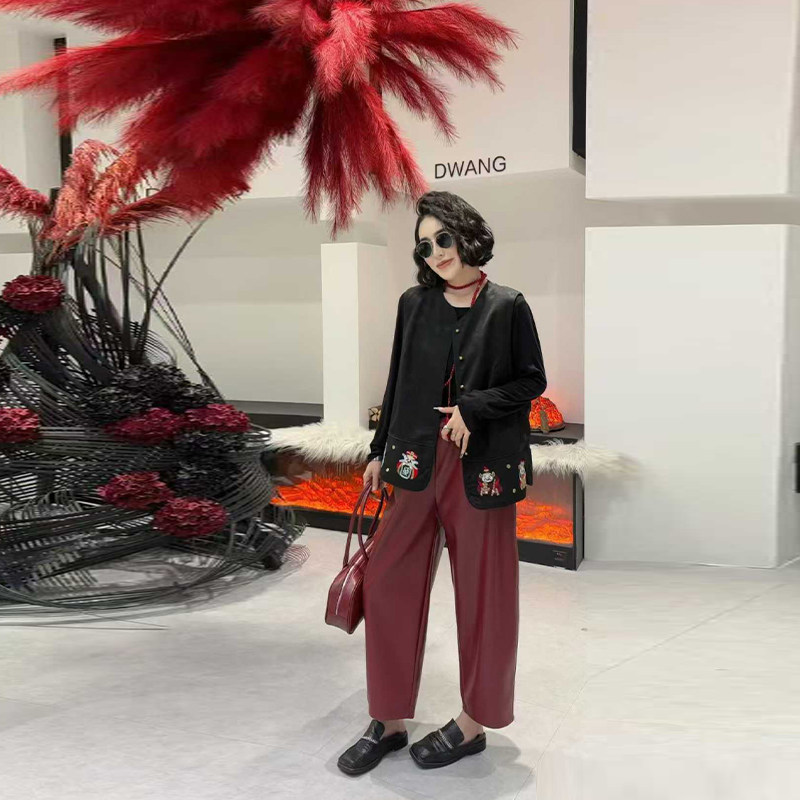 加肥大码女装卡通图案国风马甲胖妹妹复古风减龄显瘦2026新款坎肩,女装/女士精品,大码内搭,淘宝优惠券,粉丝福利购,淘宝优惠卷