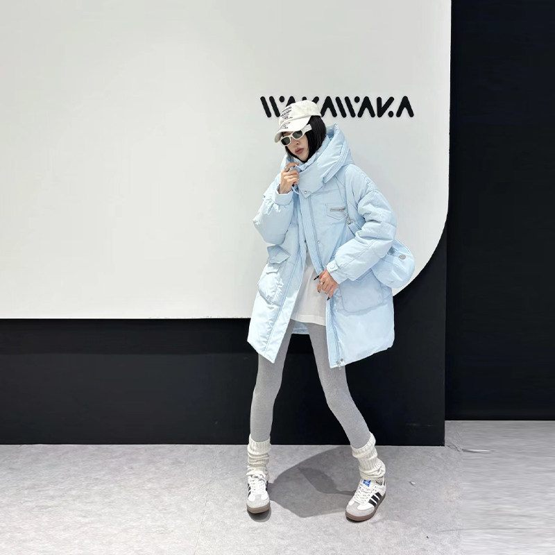 加大码女装连帽双兜中长款棉服外套胖妹妹冬季款减龄百搭保暖大衣,女装/女士精品,大码棉服,淘宝优惠券,粉丝福利购,淘宝优惠卷