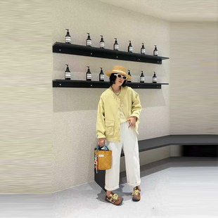 胖MM加肥圆领双兜长袖外套2026早春新款百搭韩版大码女装休闲上衣