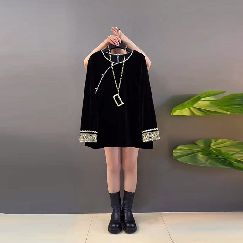 加大码女装拼色袖口斜襟小衫宽松遮肚子胖妹妹韩版减龄复古风上衣,女装/女士精品,大码内搭,淘宝优惠券,粉丝福利购,淘宝优惠卷