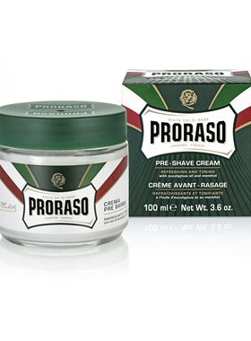 PRORASO帕拉索博拉索剃须前按摩霜桉树薄荷包邮现货100ML