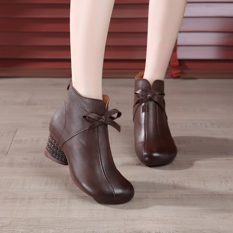 7009软底靴子妈妈鞋中跟皮靴民族风手工马丁靴短靴踝靴原创复古,女鞋,时装靴,淘宝优惠券,粉丝福利购,淘宝优惠卷