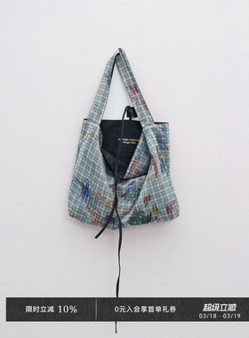 Veega Chic“童趣”系列设计感两面背绣花单肩大容量帆布包