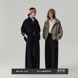 阔腿休闲长裤 重磅高支棉混纺翻领复古宽松牛仔衬衫 Chic Veega