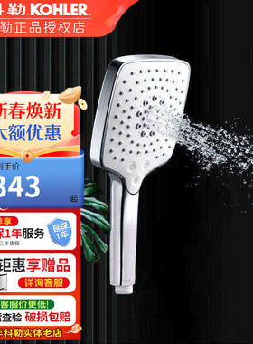 科勒卫浴随心雨多功能手持花洒花洒头淋浴花洒R97009T/R24717T