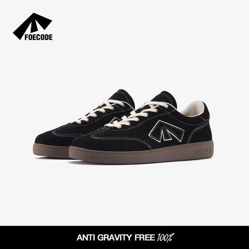 FOECODE休闲百搭轻便休闲德训鞋