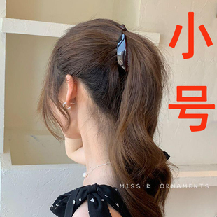防滑小号发量少香蕉夹发夹女后脑勺高级感高马尾抓夹头饰竖夹8cm