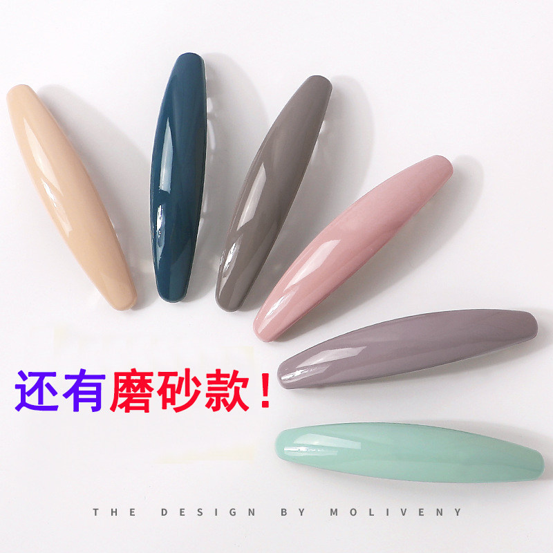 高端精致大号低马尾夹高颜值发夹ins风后脑勺高级感弹簧夹一字夹图片