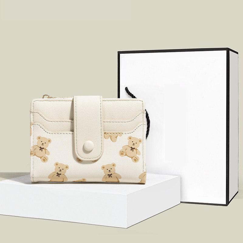 可爱小熊轻奢卡包女士钱包新款2025新款时尚钱夹便携多功能零钱包,箱包皮具/热销女包/男包,钱包,淘宝优惠券,粉丝福利购,淘宝优惠卷