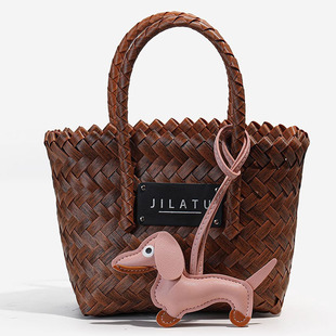 miu系复古腊肠狗棒球钥匙扣小众ins包包挂件博主同款 情侣挂饰个性