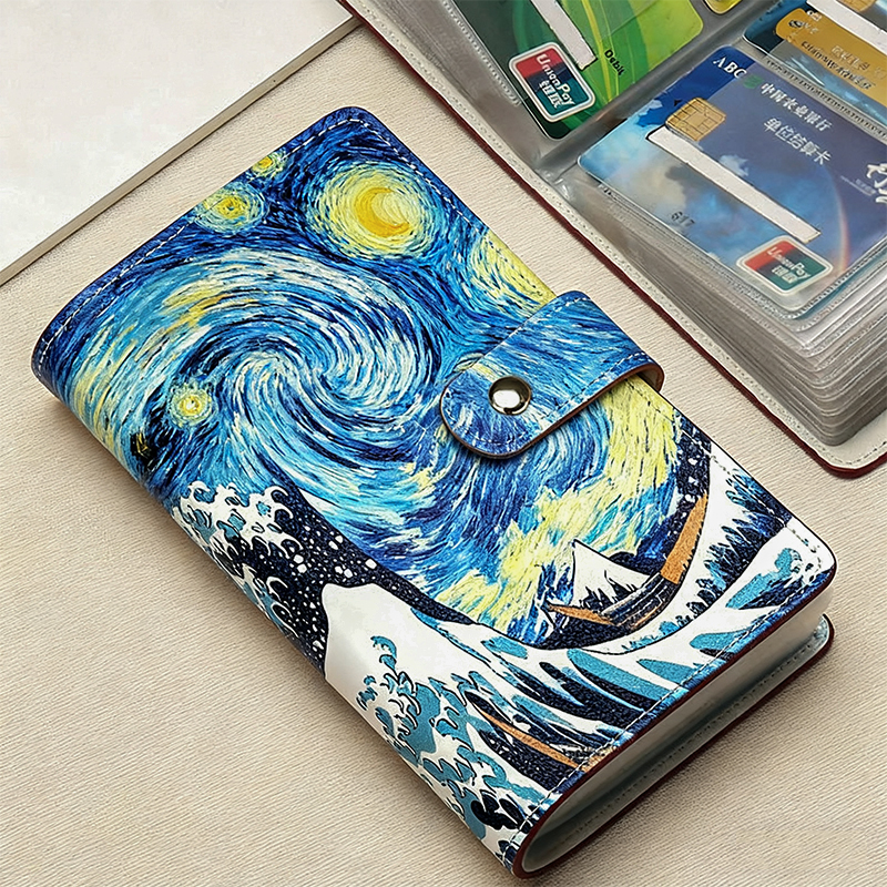 卡包男大容量多卡位长款卡片包防消磁防盗刷多功能名片夹证件卡套