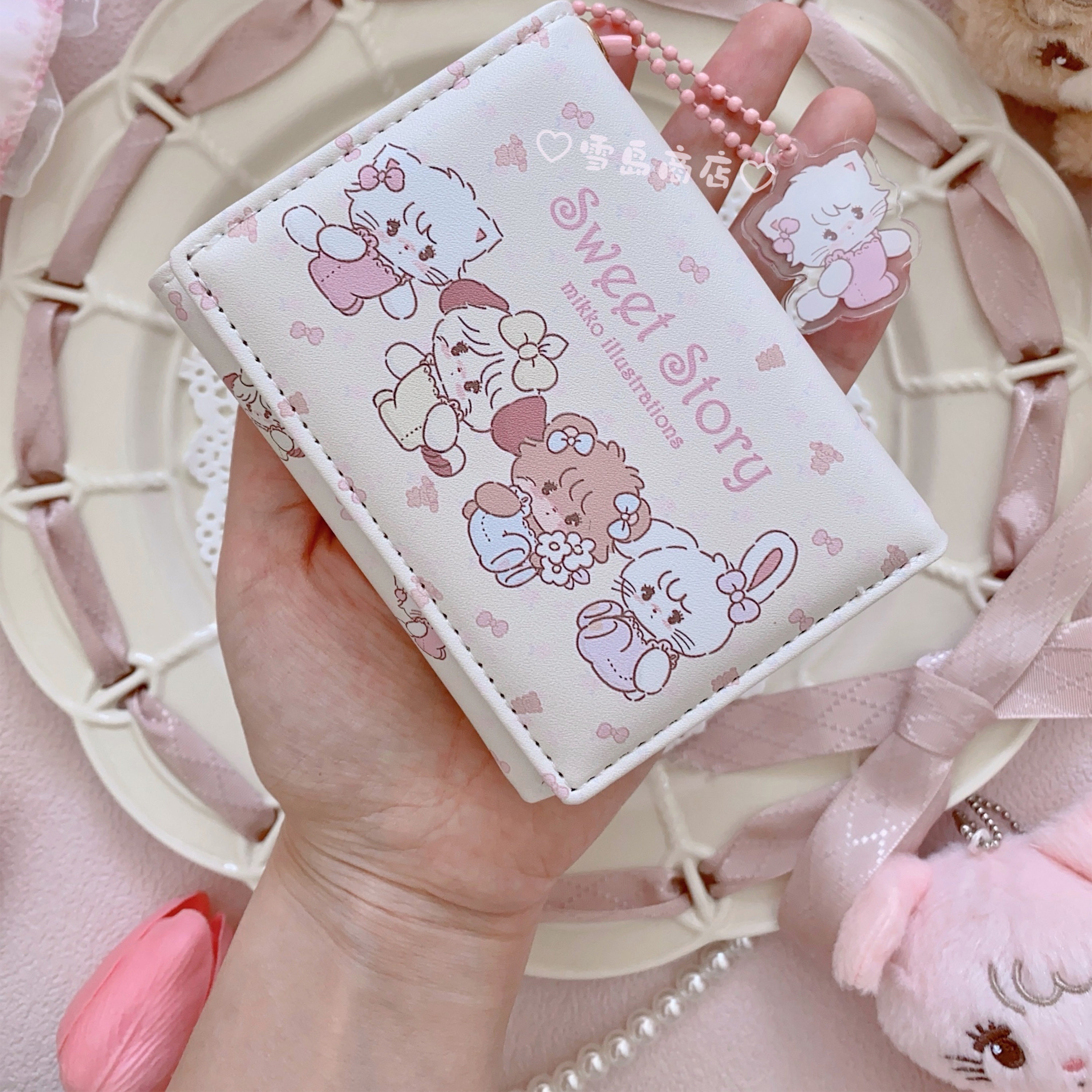 可爱动物少女心钱包小巧卡包多卡位大容量三折零钱包短款小众,箱包皮具/热销女包/男包,钱包,淘宝优惠券,粉丝福利购,淘宝优惠卷