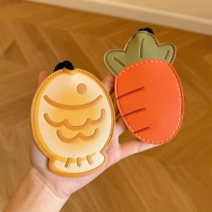 创意抽拉式稠鱼烧钥匙保护套电动车家门钥匙扣小挂件2026年新款