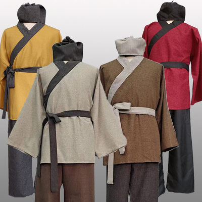 2022棉麻粗布复古工作服