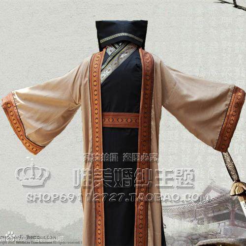 古装汉服男直裾深衣唐朝晋朝汉朝书生才子秀才进士老师员外老爷服
