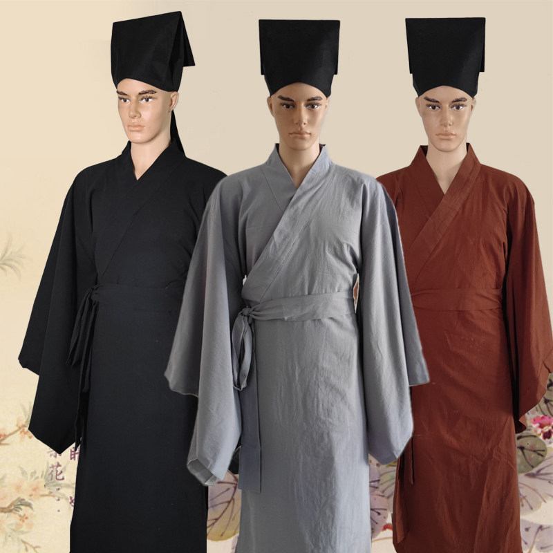 古装男古代文人秀才书生私塾老师诗人广袖深衣百姓平民大袖演出服