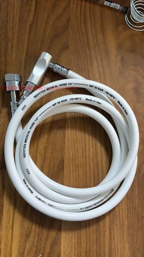 医用氧气高压连接管 麻醉机 吊塔呼吸机氧气连接管，高压管带接头