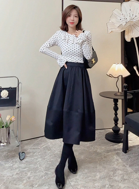 【钢琴恋歌】小香风小个子定制法式气质显瘦百搭半身裙 251013