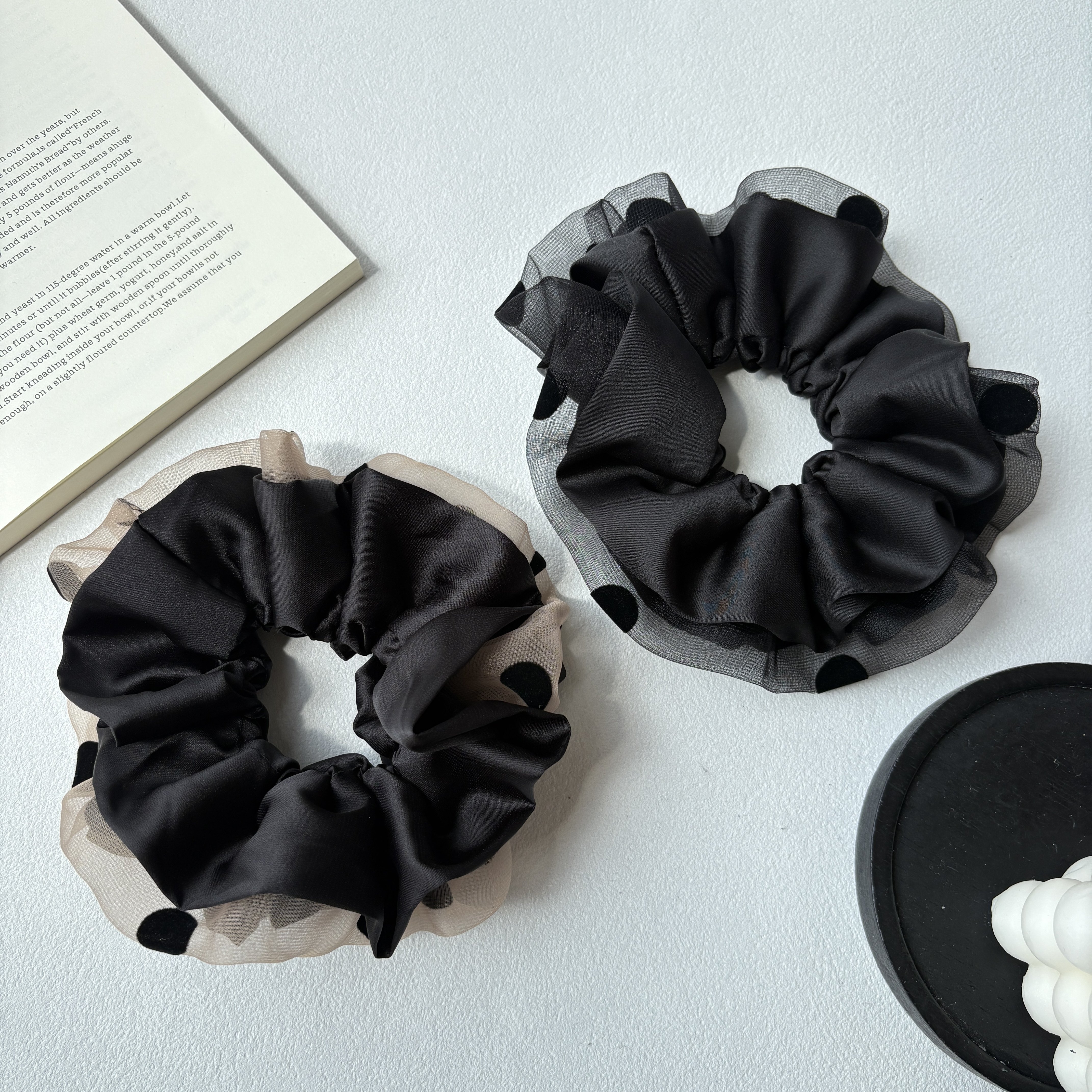 韩系复古波点网纱大肠发圈女高级感扎头发绳头饰低马尾气质头绳,饰品/流行首饰/时尚饰品新,发饰,淘宝优惠券,粉丝福利购,淘宝优惠卷