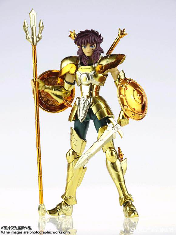 现货mst天平座圣衣斗士神话exm天平座天秤座童虎带紫龙头24k金色