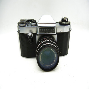 Praktica百佳单反相机 带梅耶 50/2.8 定焦镜头m42口成色新收藏机