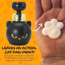 亚马逊新品Cute Cat Paw Foam Soap Dispenser可爱猫爪泡沫皂液器
