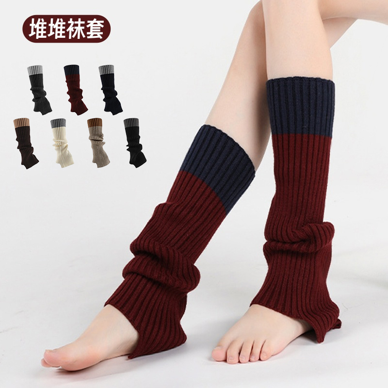 雪地靴袜套堆堆袜套2025新款冬季加厚保暖针织腿套配靴子小腿腿袜