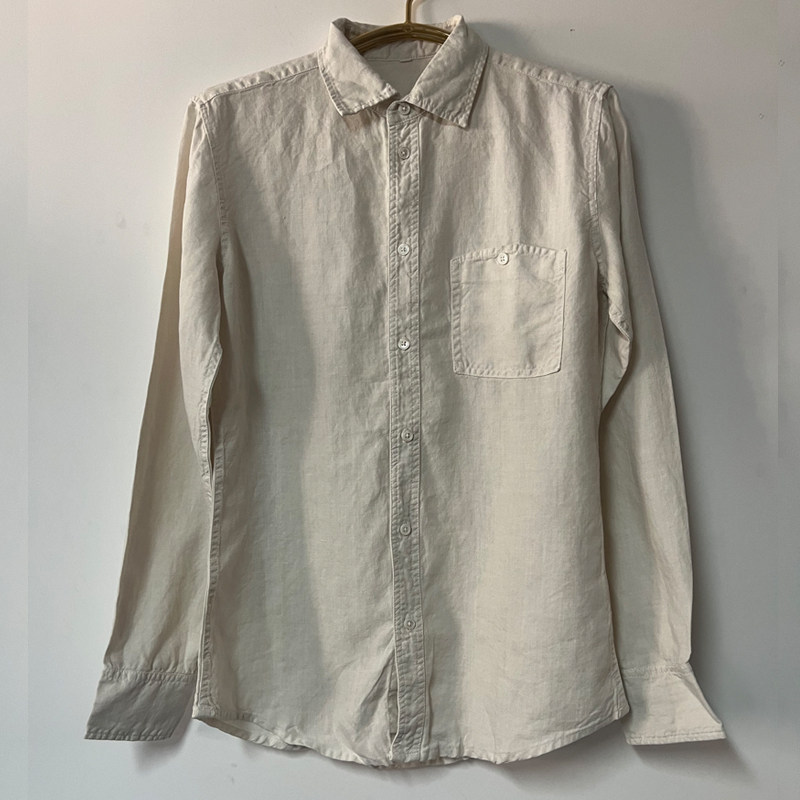 度物思仁男士梭织纯汉麻长袖衬衫日常休闲天然汉麻抑菌防晒除螨