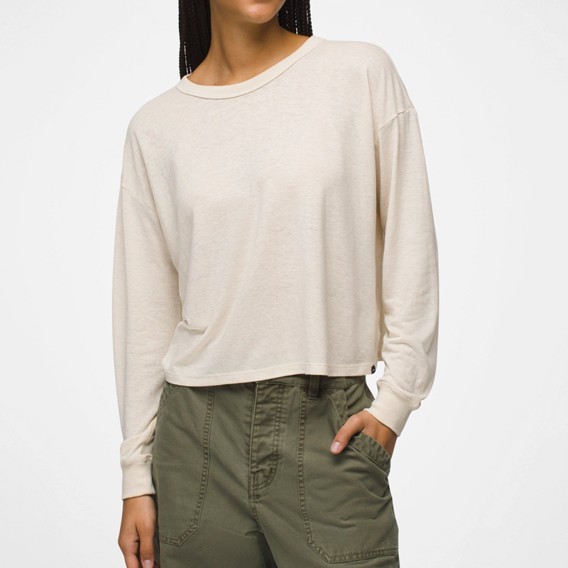 长袖宽松女T恤天然汉麻抑菌防晒