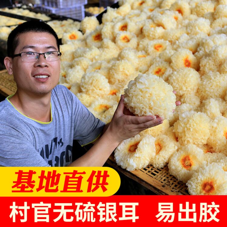 新鲜250g农家特产软糯银耳白木耳