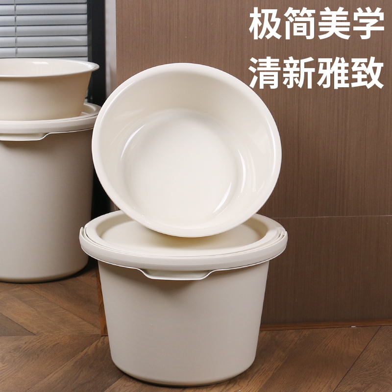 学生开学家用带盖水桶